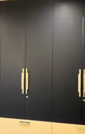 Matte Wardrobe in Charcoal — Wardrobe interior in Pimpri-Chinchwad by Nakshatra Interior Design Studio